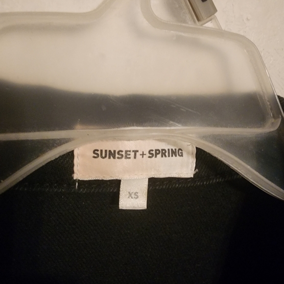 Sunset & Spring Embellished Oversized Distressed Denim Jacket Stud Accents XS - Picture 5 of 14